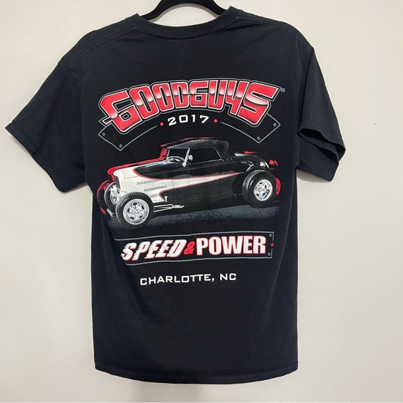 Goodguys Rod & Custom Association 2017 Speed & Power Charlotte Car Graphic Tee - Picture 1 of 3